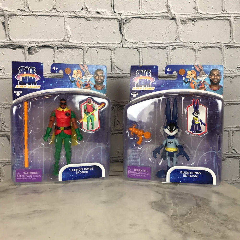 Space Jam Lebron James & Bugs Bunny Batman Action Figures